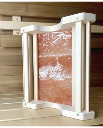Himalajų druskos šviestuvo gaubtas, kampinis AMBER ,  340 x 340 x 180 mm PIRTIES IR HAMAMO APŠVIETIMAS