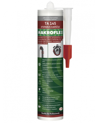 Hermetikas Makroflex Thermoresistant TA145, 300 ml, raudona,  +315 ° c