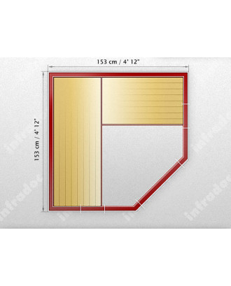 Infrared pirties kabina - INFRADOC 360 TRIO INFRA PIRTIES KABINOS