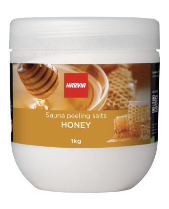 Šveičiamoji pirties druska HARVIA, medus, 1kg PIRTIES KVAPAI IR KŪNO PRIEŽIŪRA
