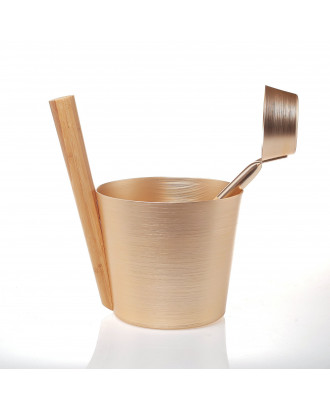 Komplektas pirčiai Sauflex- juodas kibiriukas 5l ir samtis 43 cm PIRTIES AKSESUARAI