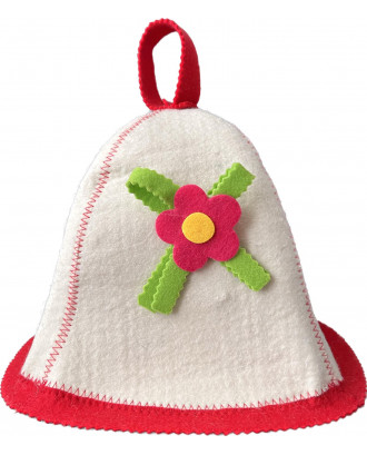 Pirties kepurė - gėlė, balta PIRTIES AKSESUARAI
