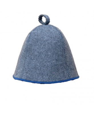 Pirties kepurė, pilka su mėlyna juostele PIRTIES AKSESUARAI