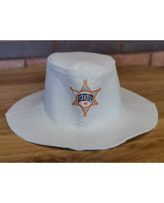 Pirties kepurė - SHERIFF, 100% vilna, balta PIRTIES AKSESUARAI