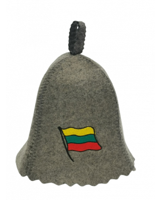 Pirties kepurė - Lietuvos vėliava, 100% vilna. PIRTIES AKSESUARAI