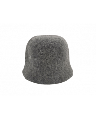 Pirties kepurė- Tamsiai pilka, 100% vilna