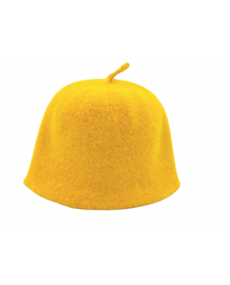 Pirties kepurė- geltona, 100% vilna PIRTIES AKSESUARAI
