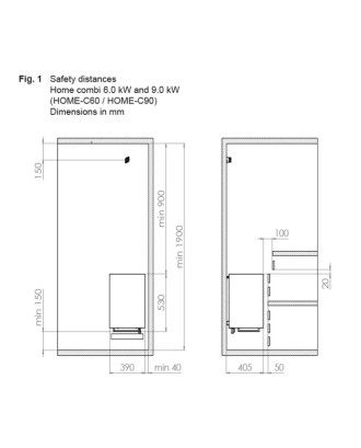 Elektrinė pirties krosnelė Harvia Virta Wall Combi, 6,0 kW, juoda, be valdymo pulto ELEKTRINĖS KROSNELĖS