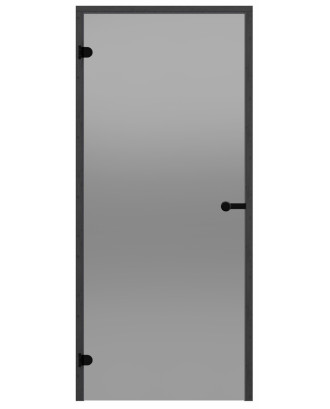 HARVIA stiklinės pirties durys 8x21 pilkos (juodos, pušies rėmas)