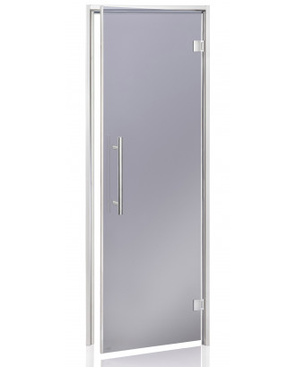 AD DORADO garinės pirties durys, pilkas stiklas, 90x210cm Stiklinės durys garinei pirčiai