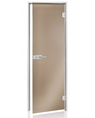 AD DORADO garinės pirties durys, bronzinis matinis stiklas, 90x210cm Stiklinės durys garinei pirčiai