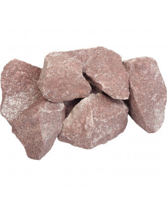 Pirties akmenys - avietinis kvarcitas, 20 kg, 5-10 cm PIRTIES AKMENYS