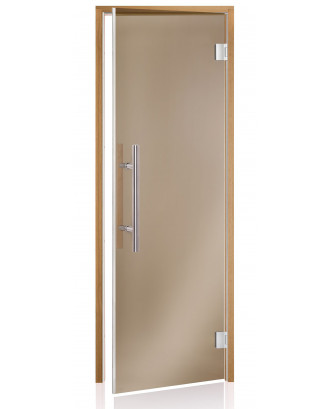 Pirties durys LUX, termo drebulė, bronza 80x210cm