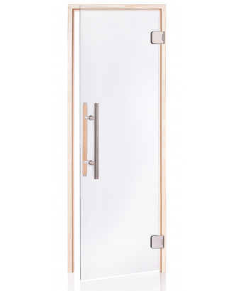Pirties durys Ad Premium, Drebulė, skaidrus stiklas, 60x190 cm PIRTIES DURYS