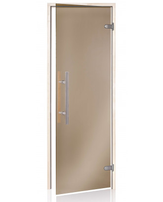 Pirties durys Ad Premium Light,  drebulė, bronzinis matinis stiklas 70x190 cm