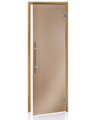 Pirties durys Ad Premium Light, termo drebulė, bronza 70x190 cm