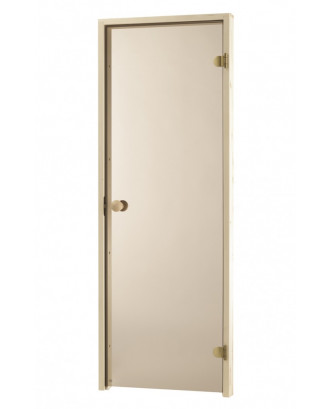 Pirties durys 80x210cm, bronza, 8 mm, drebulė PIRTIES DURYS