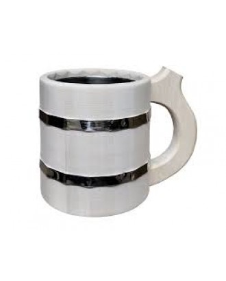 Medinis 1l puodelis su nerūdijančio plieno įdėklu PIRTIES AKSESUARAI